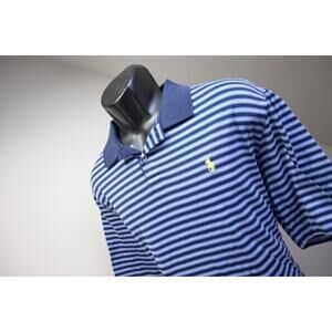 Polo Golf Ralph Lauren Polo Shirt Pima Striped Short Sleeve Casual Mens Sz Large
